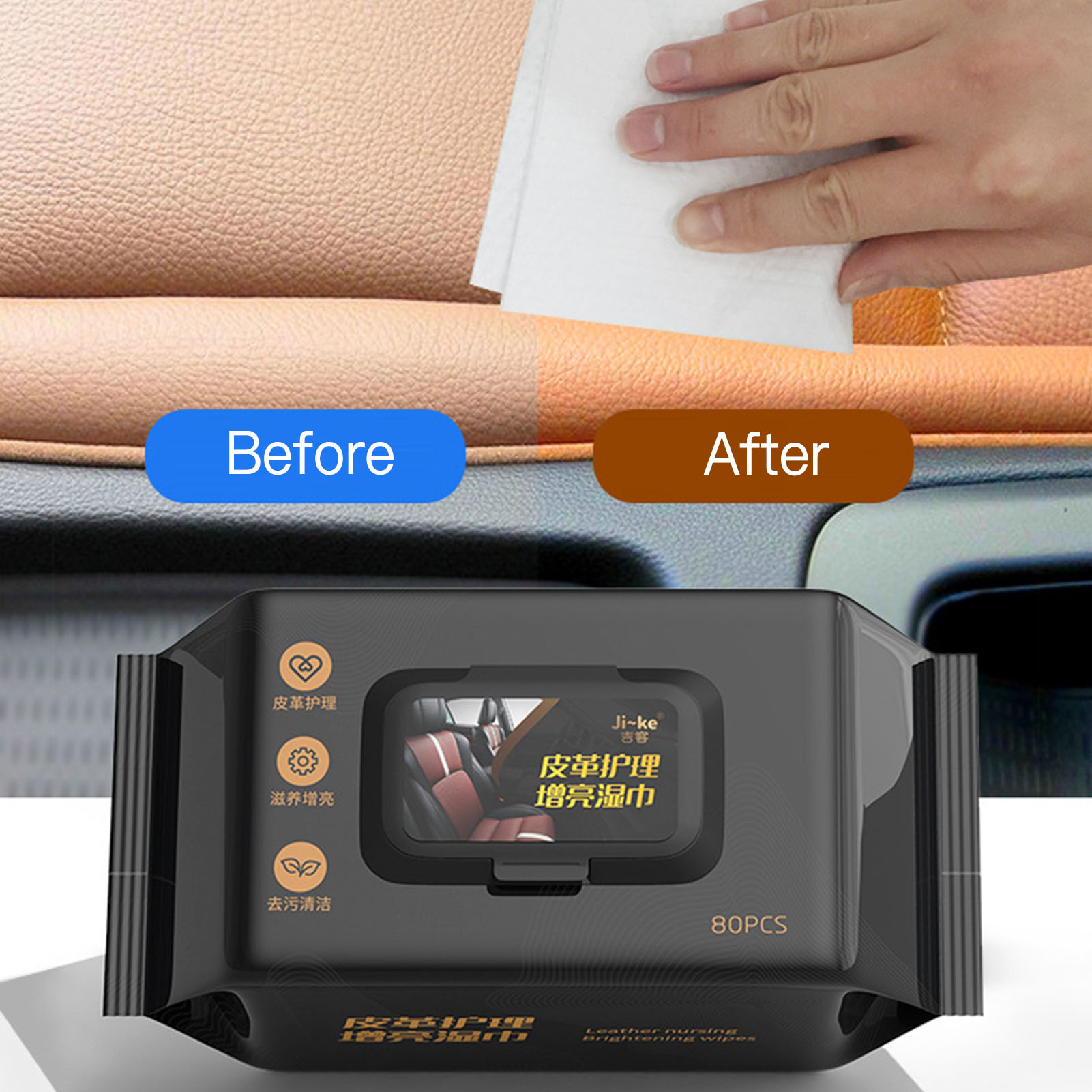 80 toallitas limpiadoras multi - Leather Cleaner Interior reseña y precio